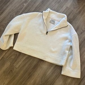 Urban Outfitters Cropped White Jumper SZXS